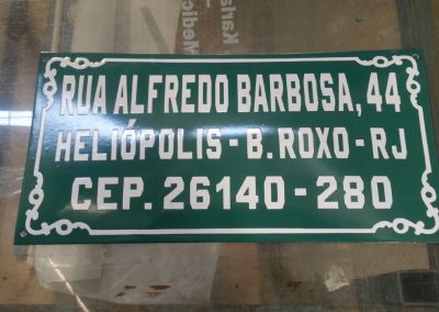 modelos de placas esmaltadas rio de janeiro 1