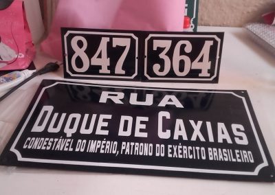 modelos de placas esmaltadas rio de janeiro